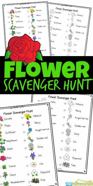 flower scavenger hunt