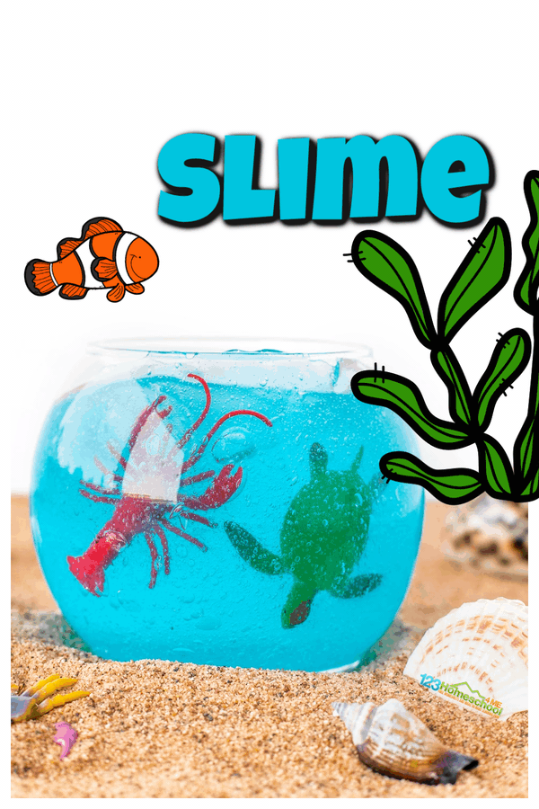 Kids of all ages will love playing with this new ocean slime. Not only does this ocean slime recipe have a wonderful texture and mesmerizing color, but this ocean activity for kidswill lead to hours and hours of creative play. Add this under the sea slime to your next ocean unit for some engaging play with ocean animals with your toddler, preschool, pre-k, kindergarten, first grade, 2nd grade, 3rd graders, and more!  These ocean activities for preschoolers is a MUST try.