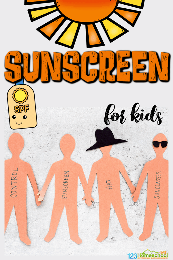 Protecting your skin from the sun's UV rays may be a hard, abstract concept for kids to understand... at least until they get a sunburn. This simple sunscreen experiment allows kids to learn about the importance of using sunscreen this summer. This summer science is perfect for all ages from kindergartner, first grade, 2nd grade, 3rd grade, 4th grade, 5th grade, and 6th graders. All you need are a few simple materials to try this sunscreen construction paper experiment.