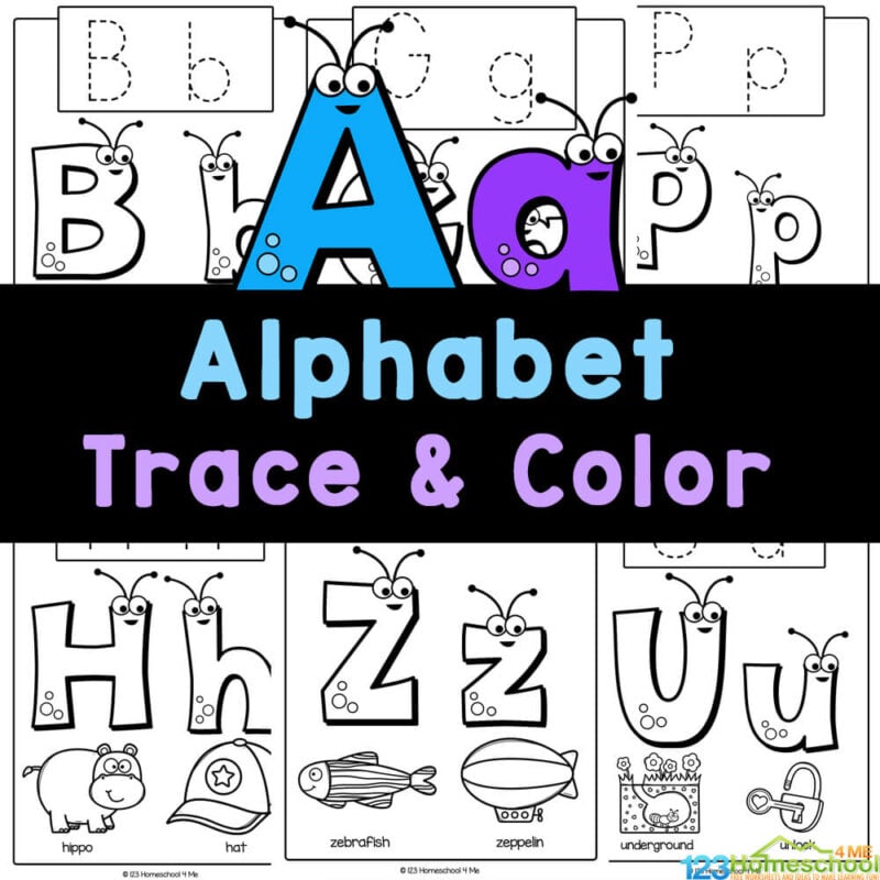 Grab these free ABC printable tracing letters to strengthen fine motor skills while learning uppercase and lowercase letters of the alphabet.