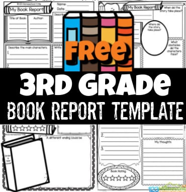 Free book reports like this 3rd grade book report makes sure kids are understanding what they've read. Print book report template and go!