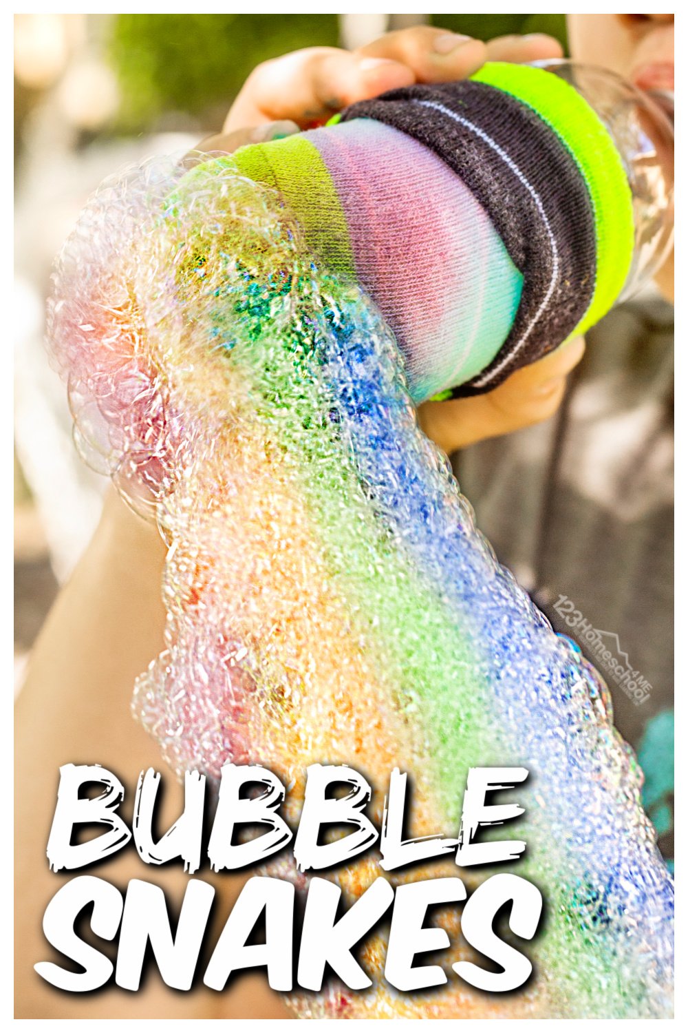 Snake Bubbles – EASY Summer Activity for Kids
