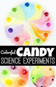 Candy science is a fantastic way to demonstrate scientific principles using something kids love, candy! With these simple Colorful Candy Science Experiments, the biggest challenge is not eating all of your science supplies. These easy science projects are perfect for preschool, pre-k, kindergarten, first grade, 2nd grade, 3rd grade, 4th grade, 5th grade, and 6th grade students.