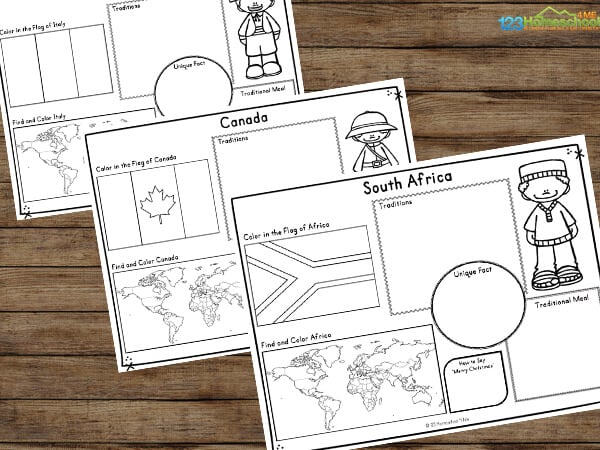 Children around the world worksheets
