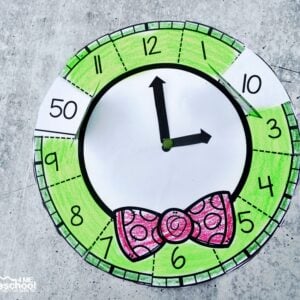 work on telling time with this fun clock math craft for christmas