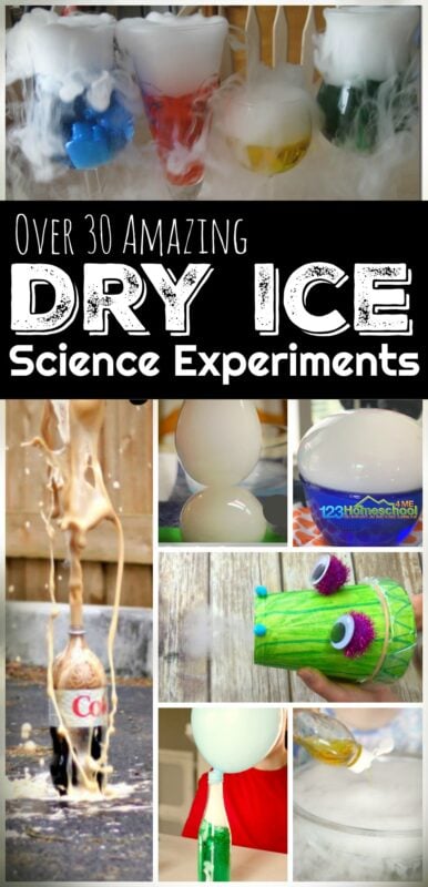 30 Dry Ice Science Experiment for Kids - so many fun science experiments for kids to explore a variety of different concepts #science #kidsactivities #homeschool