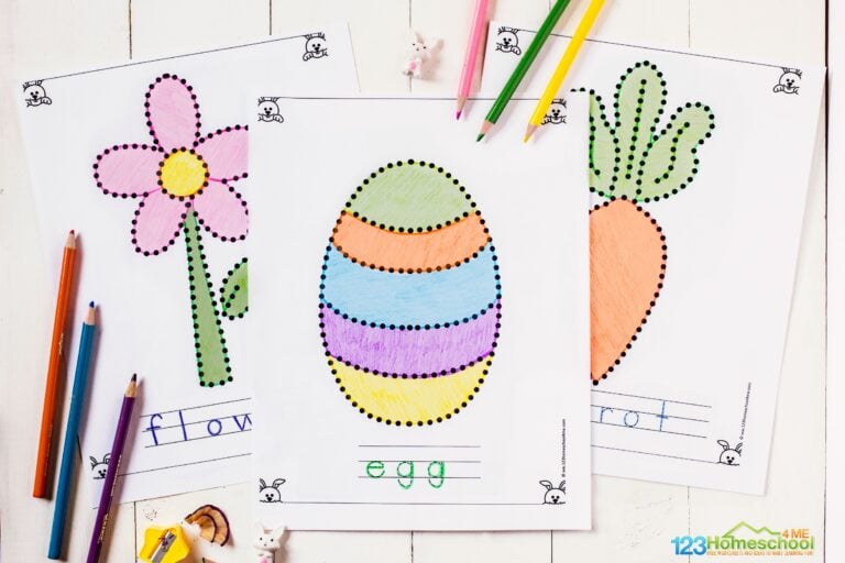 Free Printable Easter Tracing Worksheets for Preschoolers