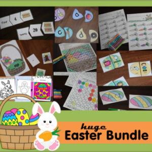 Easter Printables Bundle for Pre k, Kindergarten, and grade 1