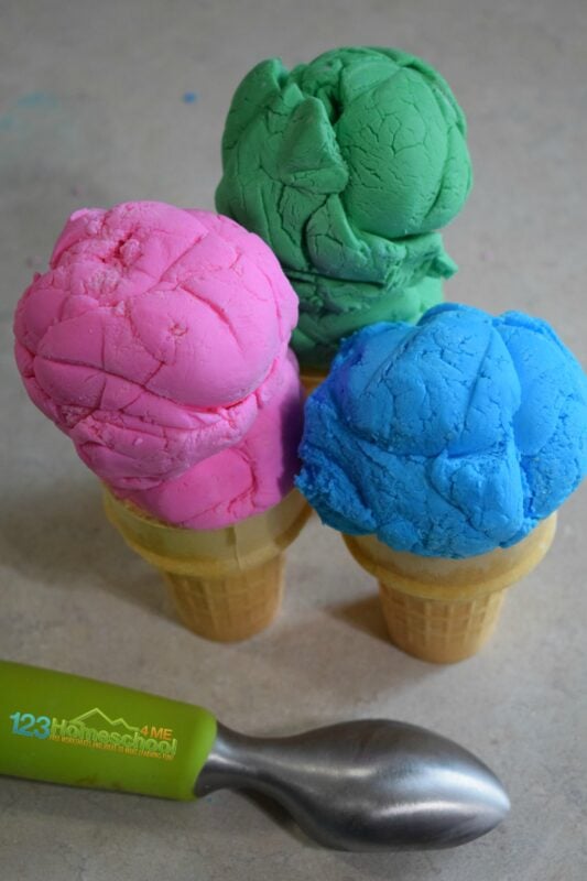 Kids will love playing and eating this edible playdough