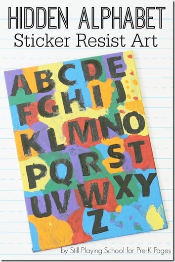 Alphabet Sticker Craft for Kids