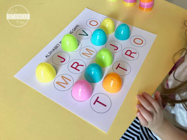 Easter Alphabet Matching Game