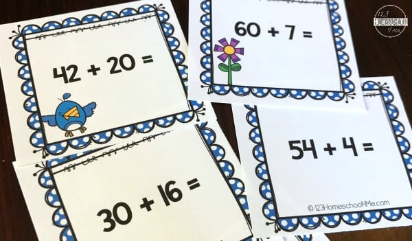 Spring Addition Math Games