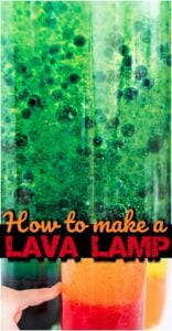 DIY Lava Lamp - super easy way to make your own lava lamp with simple things you have around your house. This homemade lava lamp is such a fun science project for kids of all ages to sneak in some summer learning. This science experiment is for toddlers, preschoolers, pre k, kindergarten, first grade, 2nd grade, 3rd grade, and kids of all ages at home, homeschool, summer camps, classroom, etc.