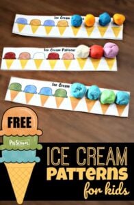 ice cream patterns for kids