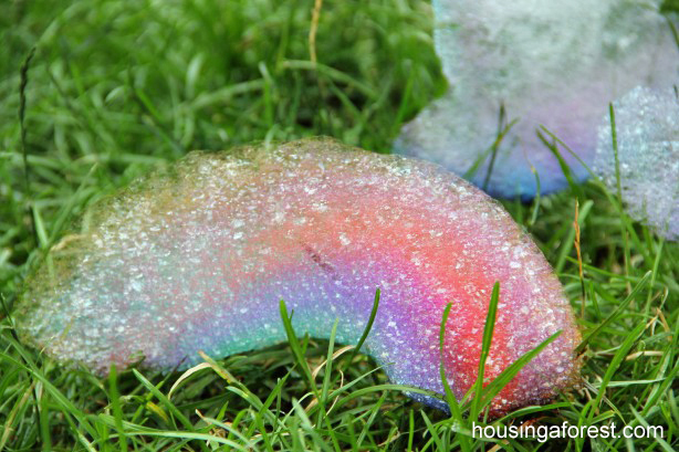 Rainbow Bubble Snakes from Housing a Forest