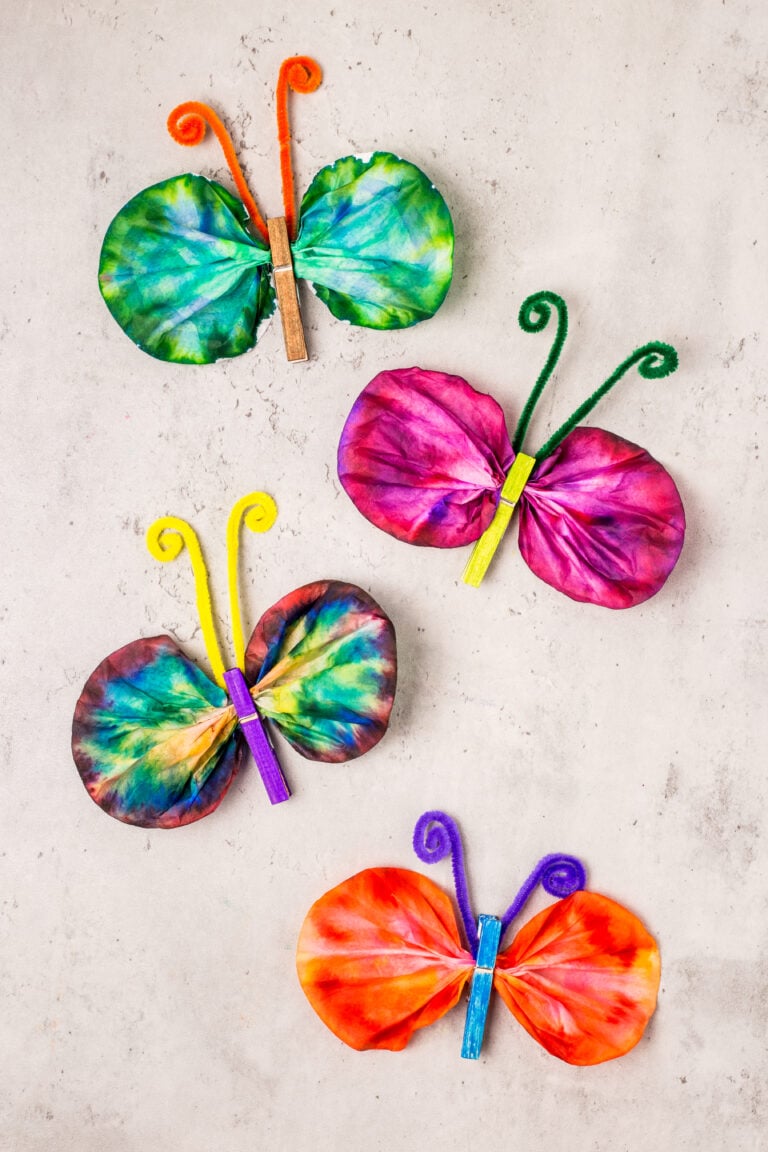 Chromatography Butterflies – EASY Butterfly Science Craft for Kids