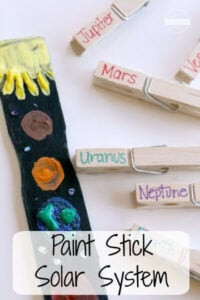 clever paint stick solar system project