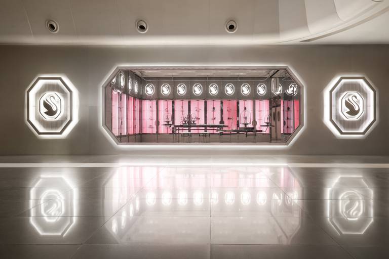 The Lab section of the new Swarovski flagship in Shanghai's Hong Kong Plaza mall.