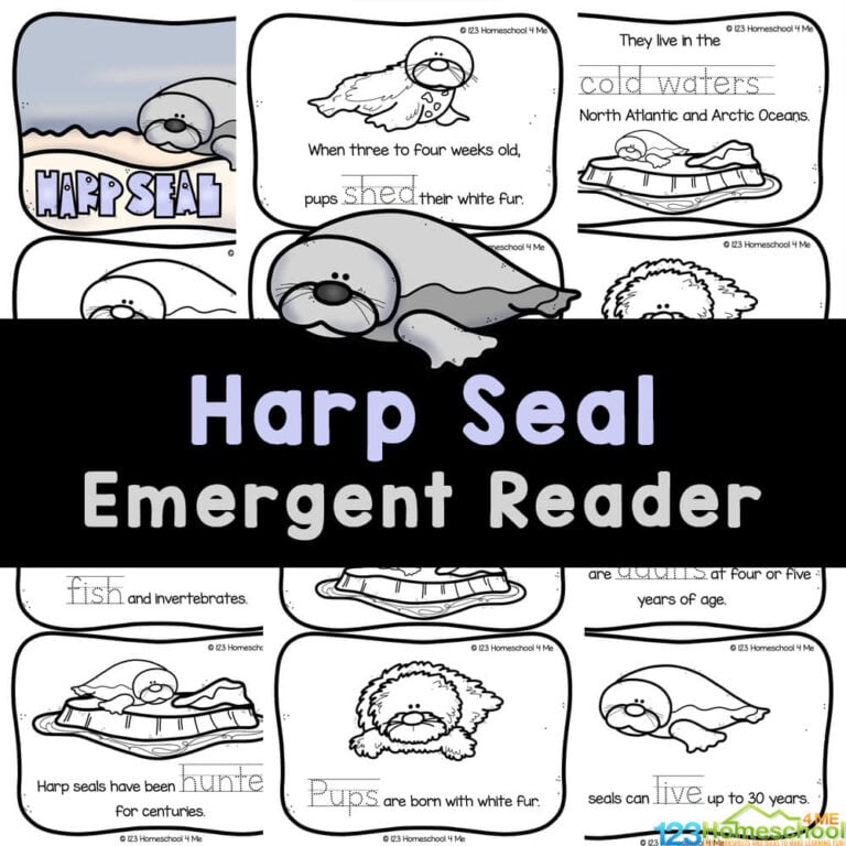 Free Printable Harp Seal Reader