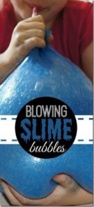 how to blow slime bubbles with a straw