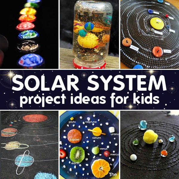 LOTS of really fun and creative solar system projects for kids to try. These solar system project ideas are perfect for kids of all ages.