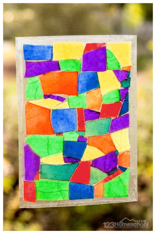 stained glass craft for kids