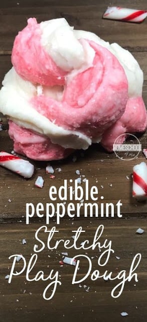 Edible Peppermint Stretchy Playdough Recipe