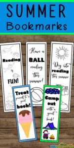 Celebrate the first day of summer on June 20th by printing out one of these super cute, FREE Printable Bookmarks. These are such an easy way to get kids excited about reading!