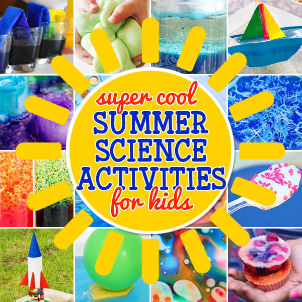 Get ready for an epic summer of discovery and learning with these fun summer science activities for kids of all ages. These summer science experiments are perfect for preschool, pre-k, kindergarten, first grade, 2nd grade, 3rd grade, 4th grade, 5th grade, and 6th graders too. Plus most of these summer science experiments for kids are quick and easy with a great WOW moment!