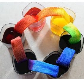 Your kids are going to be blown away by this fun, colorful capillary action experiment that teaches a simple science principle . Use this capillary action for kids project with toddler, preschool, pre-k, kindergarten, first grade, 2nd grade, and 3rd grade students. This capillary action science experiment is sometimes called a walking water experiment. No matter what you call it, this beautiful walking rainbow activity is sure to AMAZE kids of all ages!