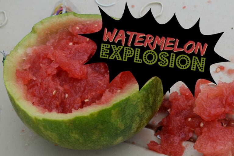 Exploding Watermelon Science Experiment for Summer