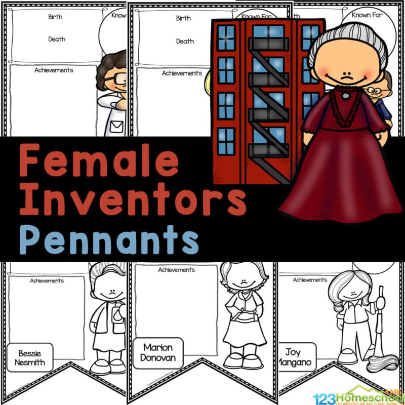 Study about famous female inventors and their inventions with these free printable women in science posters perfect for March! 