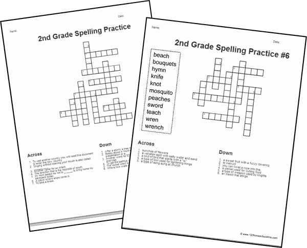 These 2nd Grade Crossword Puzzles are a super fun way to help your second grader practice spelling and build vocabulary while playing a fun language arts game! These second grade crossword puzzles are a fun way for grade 2 students to work on spelling common 2nd grade spelling words while having fun. Simply download pdf file with crossword puzzles for 2nd graders and you are ready to play and learn!