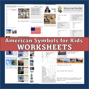 american symbols for kids worksheets
