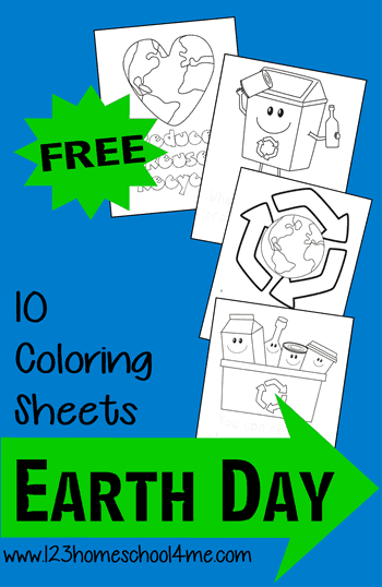 FREE Printable Earth Day Coloring Pages for Kids