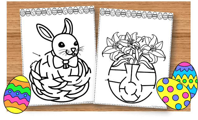 FREE Printable Easter Mazes for Kids