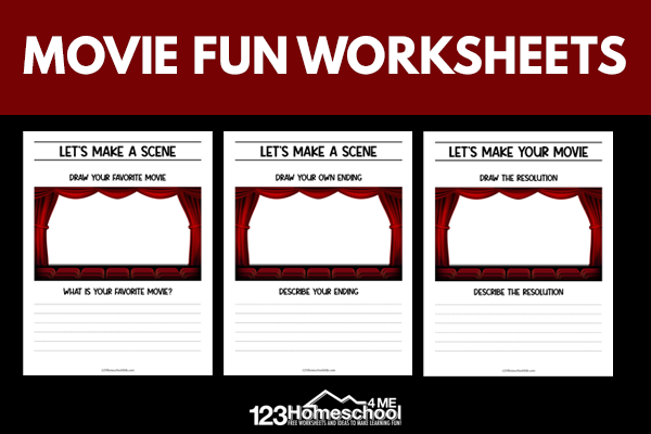 Let’s Make a Scene – FREE Movie Worksheets